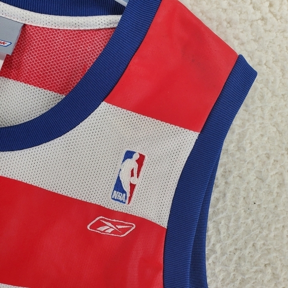 Vtg Reebok Jordan Jersey Bullets Hardwoods Classic Mens 2XL NBA Shirt Mesh Y2K - Picture 8 of 12